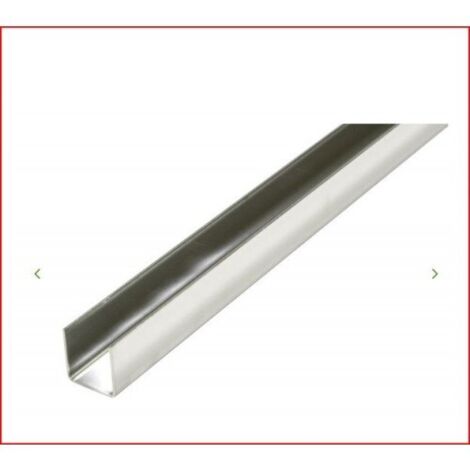 PROFIL U 20X20-2,5M ALUMINIUM BLANC (S) - AMIG