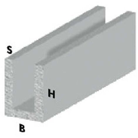 ProfilA  profilA  en U cm 200 h argent argent profilA  aluminium 10x15x1 mm