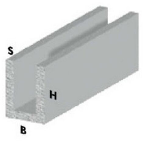 ProfilA  profilA  en U cm 200 h ProfilA s aluminium 10x10x1 mm chromA s
