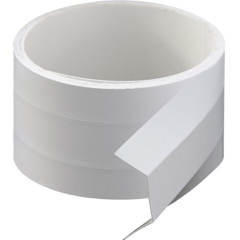 Profile adhesif blanc en u 260 cm anti corrosion pvc resistant et facile a fixer profil en u adhesif blanc 260cm - h 1 5cm x l 1 5cm x h 1 5cm