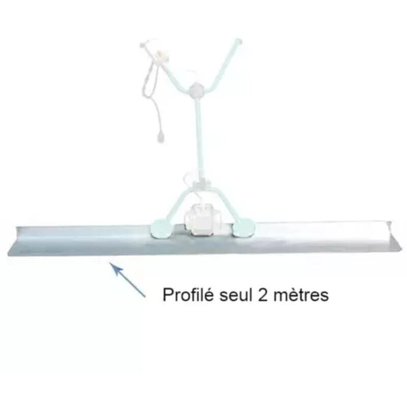 Profilé aluminium 2 m pour règle vibrante Imer