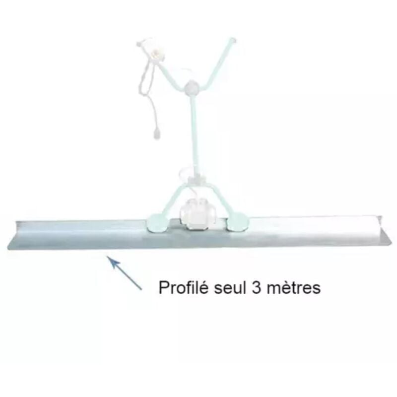 Profilé aluminium 3 m pour règle vibrante Imer