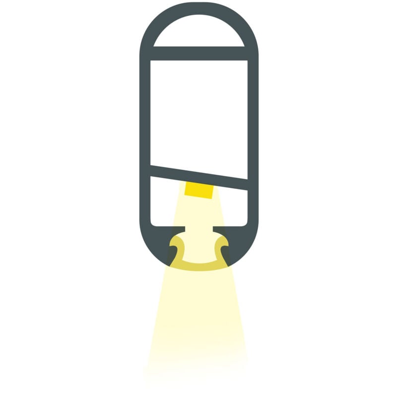 Ledkia - Profilé Aluminium Barre Accrochage Vêtements d'Armoires pour Ruban led jusqu'à 12mm Blanc 2 m Blanc translucide