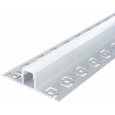 Profilé Aluminium Encastrable 2m pour Ruban LED - SILAMP