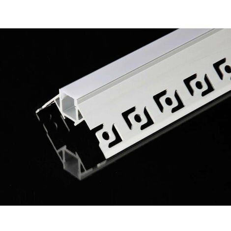 Diffuseur Clip Profile 15.4mm Blanc 2m pour bandeaux LED