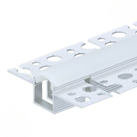 Profilé Aluminium Flexible 2M Cache Opaque Blanc - SILUMEN