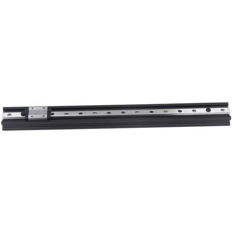 Profilé aluminium linéaire extrusion 12H 2040 type V noir pour imprimante 3D CNC (400mm)
