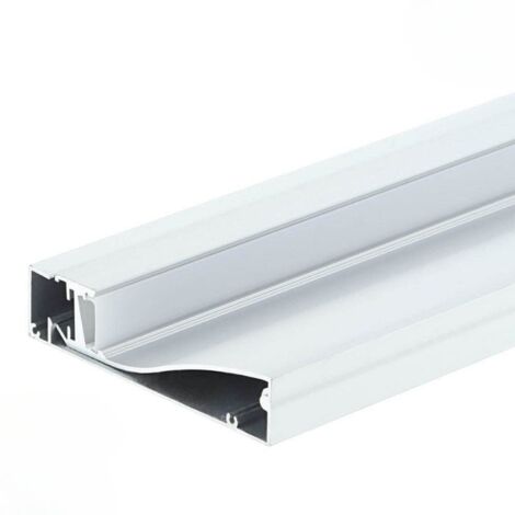 Profilé Aluminium Plinthe Couleur Argent 2M pour Ruban LED 10mm - SILUMEN