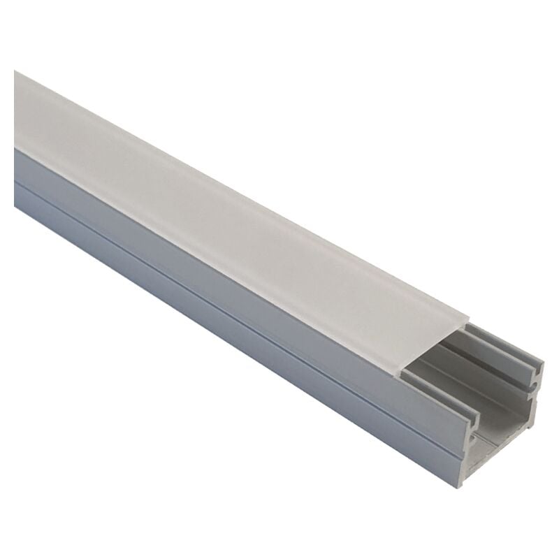 Profile aluminium pour ruban Led avec diffuseur clipsable - utilisable avec les corniches d éclairage Orac