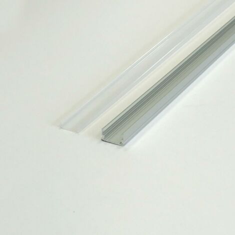 Profilé Aluminium pour Ruban LED Couvercle Blanc Opaque - Unité / 1 m - SILUMEN