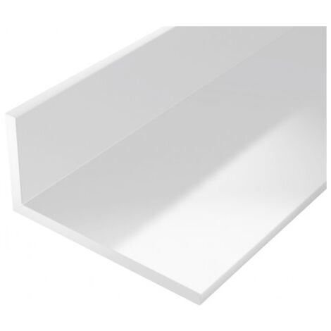 Profilé angle plastique 2000/20x10mm blanc - Blanc