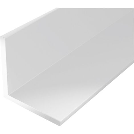 Profilé angle plastique 2000mm – Section isocèle 20x20mm – Finition blanche pour murs et meubles – Installation facile avec outils courants – Alberts