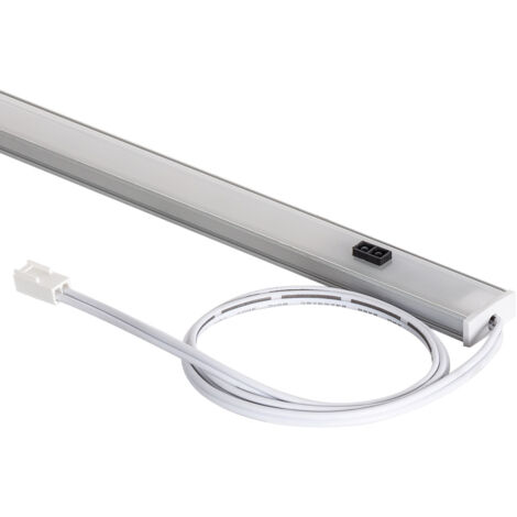 Profilé avec Ruban LED New Aretha 500mm 5W avec Interrupteur sans Contact 4000K Blanc neutre