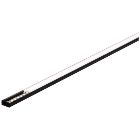 Profilé base 2 m avec diffuseur noir anodisé - Paulmann