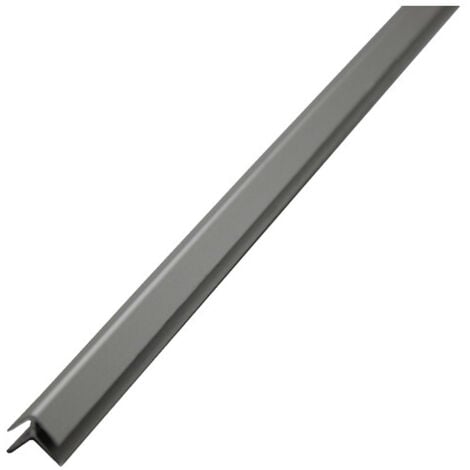 Profilé d'angle aluminium pour crédence 2050 mm x 3 mm - Coloris - Alu, Epaisseur - 3 mm, Longueur - 2050 mm
