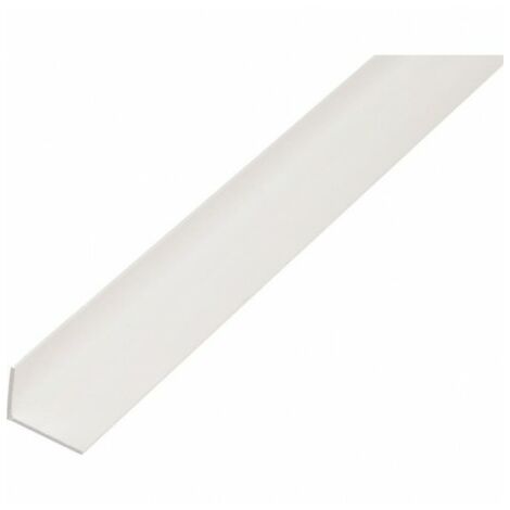 Profilé d'angle en plastique blanc 40x10x2mm – Longueur 2m – Finition soignée pour murs et sols – Facile à installer – Alberts