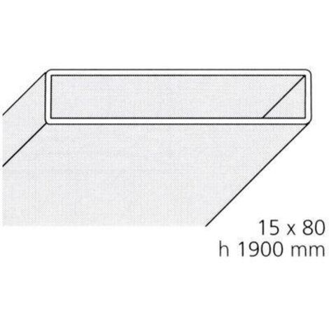 Profilé de compensation blanc 15 x 80 mm pour Lunes - Modèle P15X80ST de Novellini