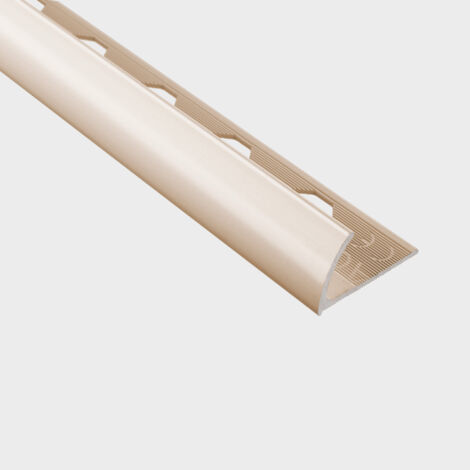 Profilé de finition en aluminium 10x2500 – Couleur beige – Pour angles de murs en carrelage – Résistance et légèreté – Emac