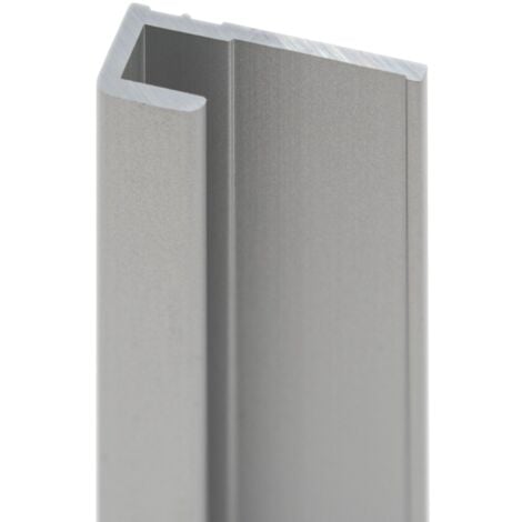 Profilé de finition pour panneau mural de douche, DécoDesign, Schulte, Alu-argenté, 210 cm