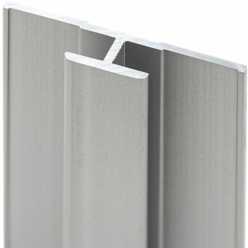 Profilé de jonction pour panneau mural de douche, DécoDesign Schulte Alu-argenté, 210 cm