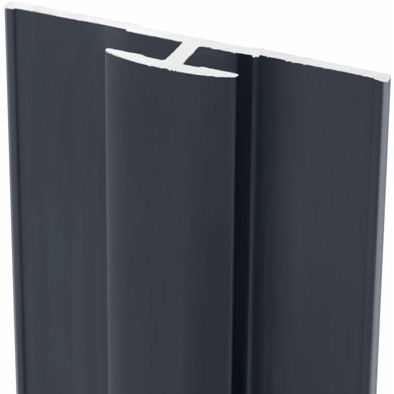 Profilé de jonction pour panneau mural de douche, DécoDesign Schulte Anthracite, 255 cm