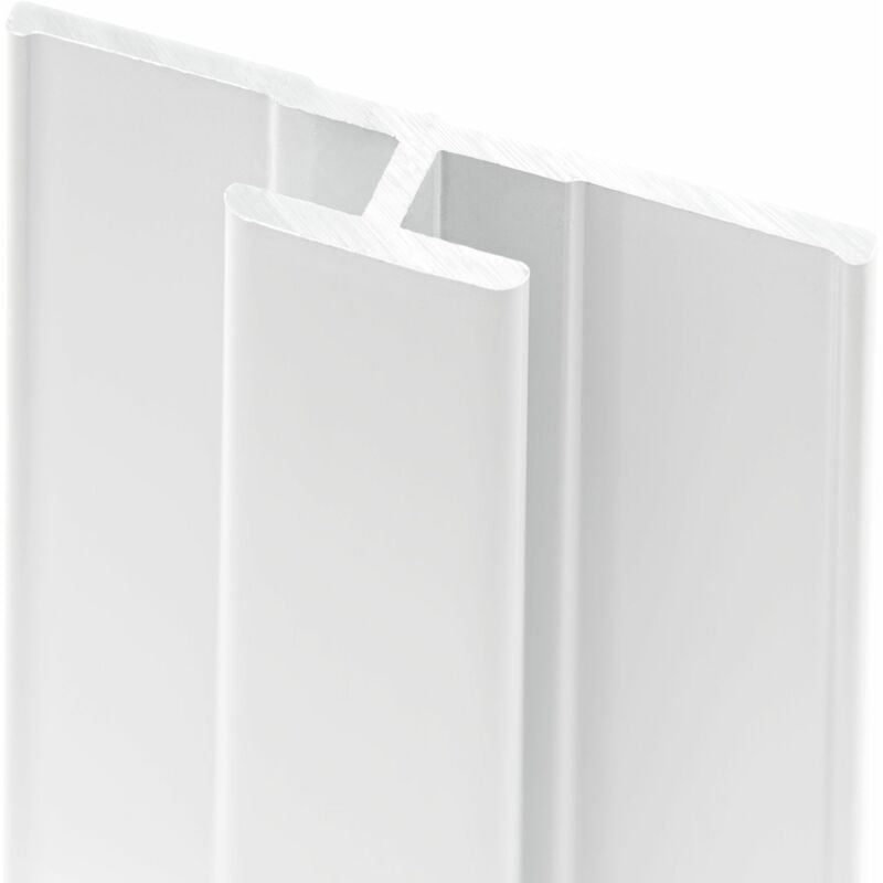 Profilé de jonction pour panneau mural de douche, DécoDesign Schulte Blanc, 255 cm