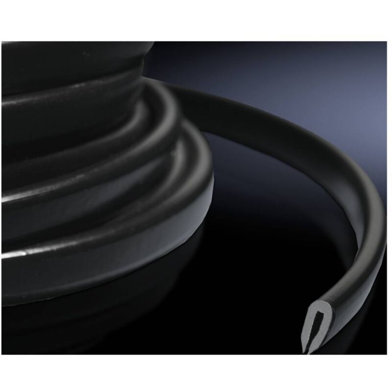 Rittal - Profilé de protection 7072.100 pvc noir 10 m