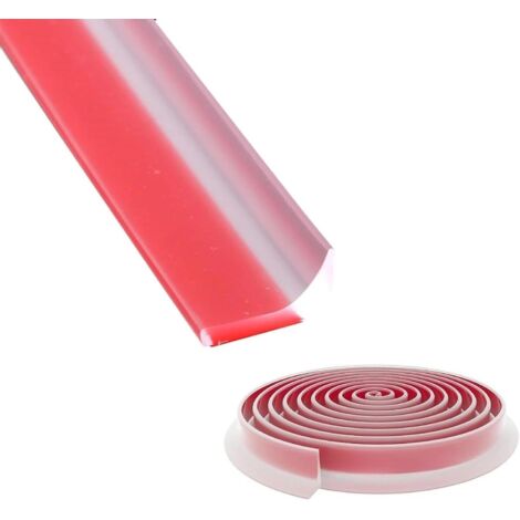 Profilé de raccordement Mural 1 m Transparent - Bande de Protection étanche pour Douche et Salle de Bain - Étanche et découpable - Convient également pour évier de Cuisine, Plan de Travail