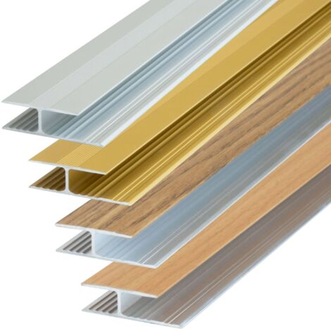 Profil De Transition Auto-adhésif PVC 3m X 3.5cm, Compensation Hauteur 5mm - Gris, Neuf