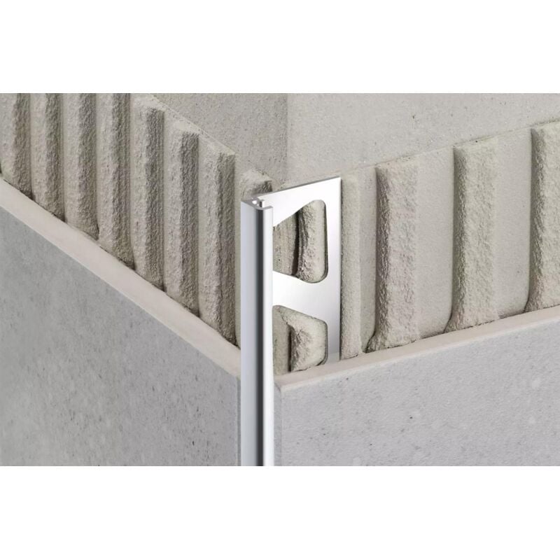 Profilé décoratif - jolly-a - Chromé brillant - Hauteur: 12,5 mm - Longueur: 2,5 m