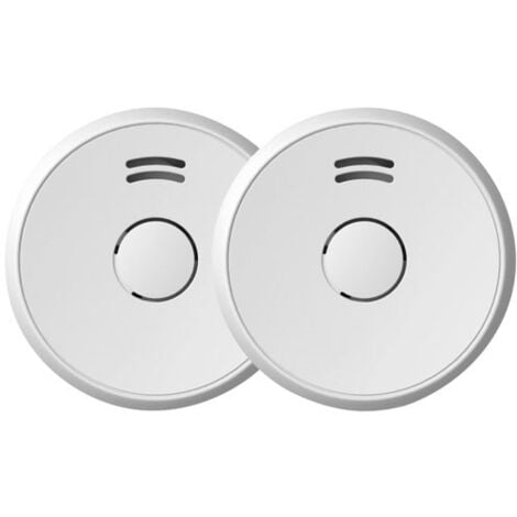 PROFILE - Détecteur fumée 1A 2xbatterie 9 volts lot de 2