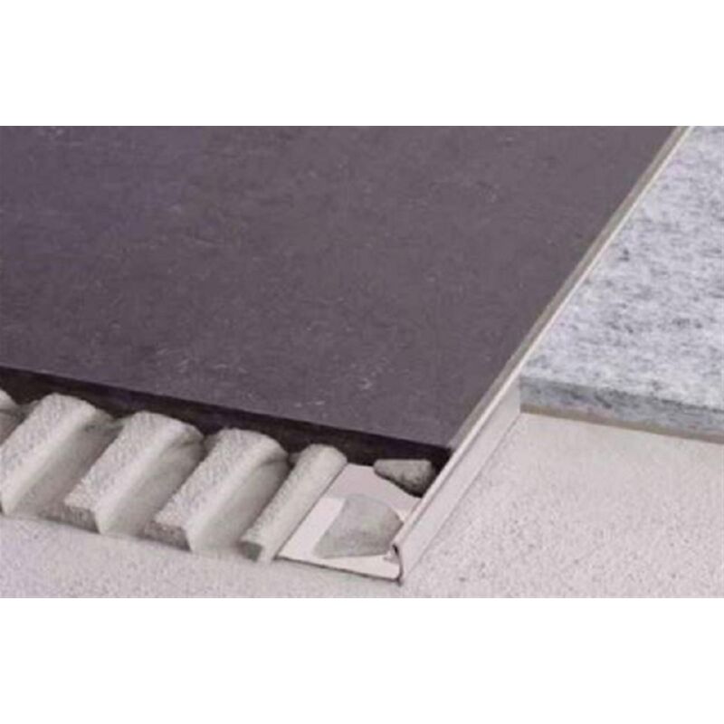 Profilé pour revêtement de sols - schiene a - Alu anodisé brillant - ht 12,5 mm - Lg: 2.5M (Prix au ml)