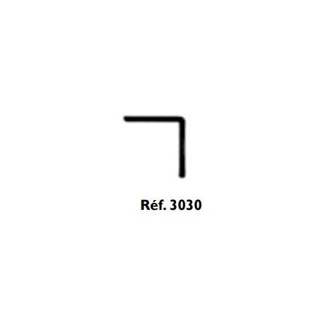 Profilé en L PVC 30x30 mm – Longueur 2.6 m – Finition blanche pour cloisons – LBP3030 – Prunier Sarl