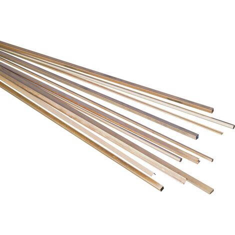 Profilé en U laiton 500 x 4.5 x 4.5 mm – Usinage fraisé pour précision – 1 pièce pour projets techniques – Reely - MM 1 PC