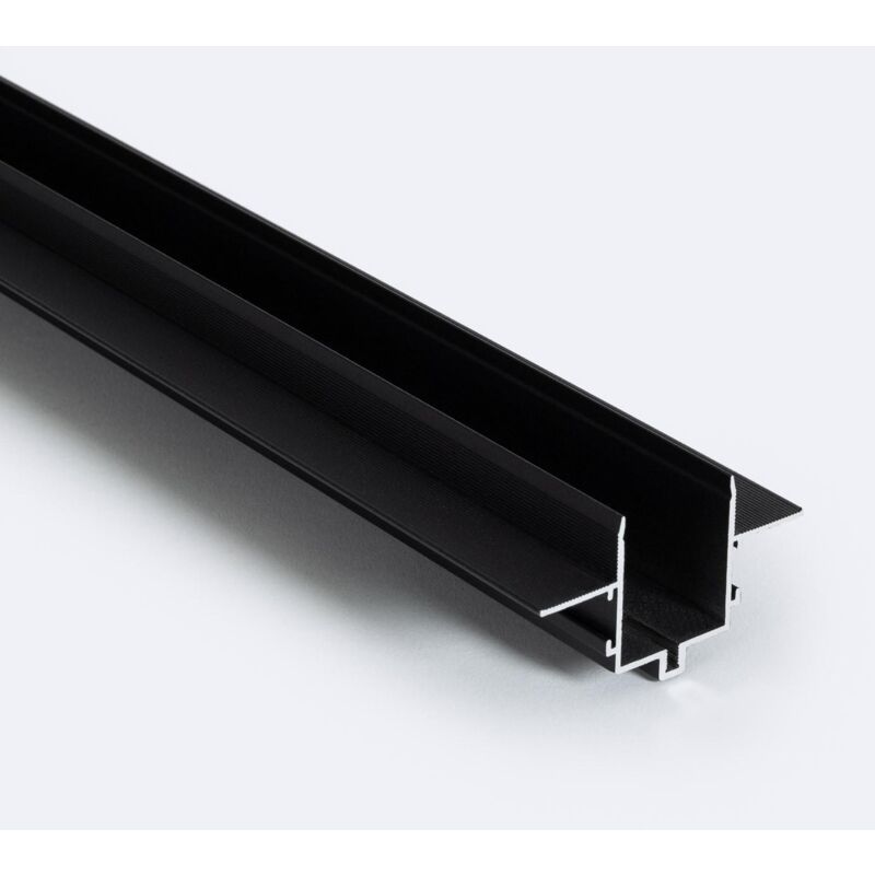 Efectoled - Profilé Encastré pour Rail Magnétique SuperSlim 25mm En Saillie 48V 1m Noir