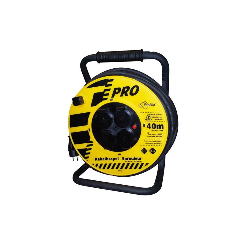 Enrouleur chantier 4 prises 3Gx2.5 PCN468 40m - Profile