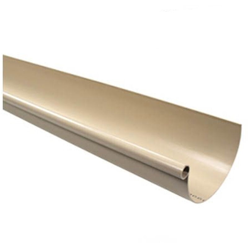 Profilé gouttière pvc 25 demi-ronde en 4 m - sable First Plast