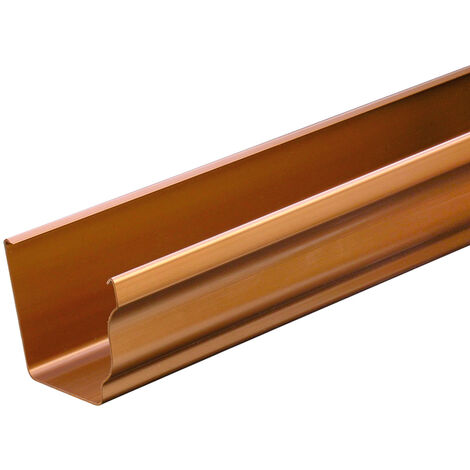Profile gouttière PVC BEST carrée 4m - effet cuivre