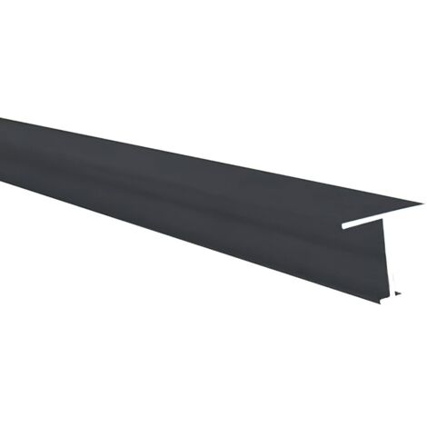 Profilé H pour façade de placard pour un effet japonisant, permet de lier deux panneaux Lg 1m (1000 x 119 x 24 mm, Gris ardoise) HOMEWELL