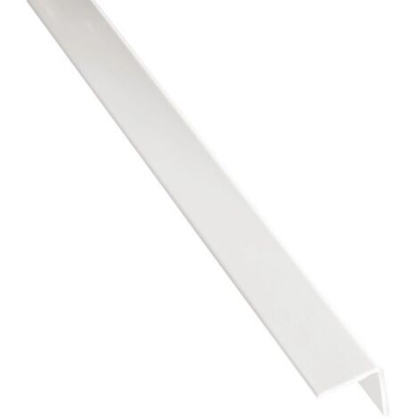 Profilé L en PVC blanc 2.6m – Dimensions 10x10mm – Épaisseur 1mm pour applications spécifiques – Résistant aux chocs – Prunier