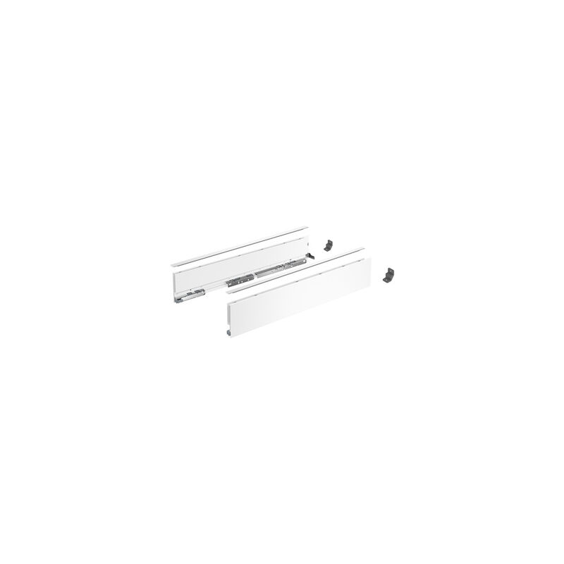 Profilé latéral de tiroir AvanTech you, H101mm x L450mm, blanc, gauche et droite Hettich 9353387