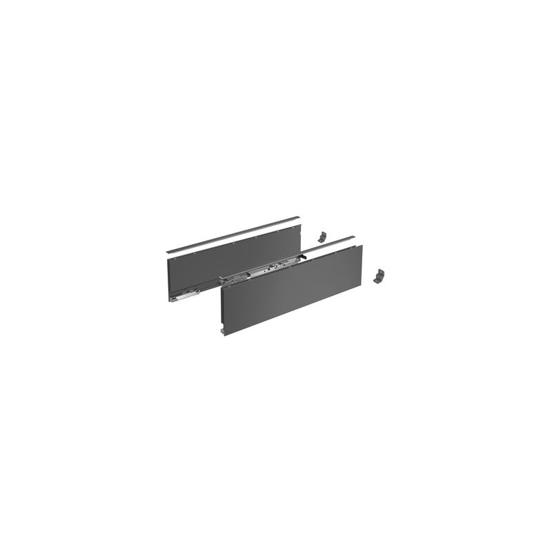 Profilé latéral de tiroir AvanTech you, hauteur 139 mm x nl 450 mm, Anthracite, gauche et droite Hettich 9353434