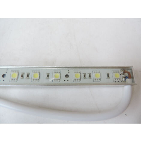 Profilé LED étanche 7.2W étanche alu longueur 50cm L10mm froid 6000K 500lm SMD5050 alim 12V (non incl) IP65