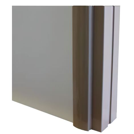 Profilé poignée aluminium Styldoor pour portes de placard coulissant d'ép. 19mm, taupe beige, longueur 2.55m HOMEWELL