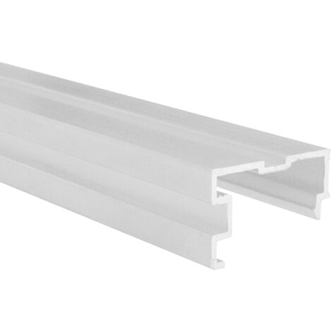 Profilé poignée Classicdoor pour portes de placard d'ép. 19mm, laqué blanc, longueur 2.55m HOMEWELL