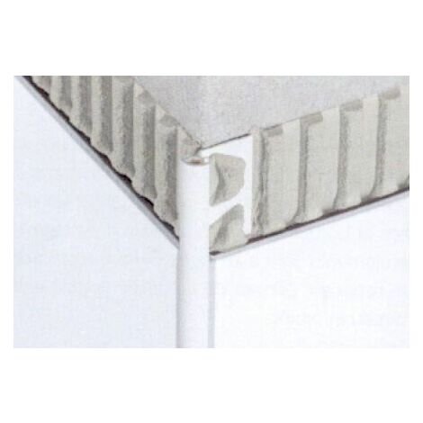 Profilé PVC quart de rond pour revêtement muraux RONDEC PRO - PVC Blanc brillant - Hauteur 8 mm - Barre de 2,5 ML - Prix au ML - Blanc
