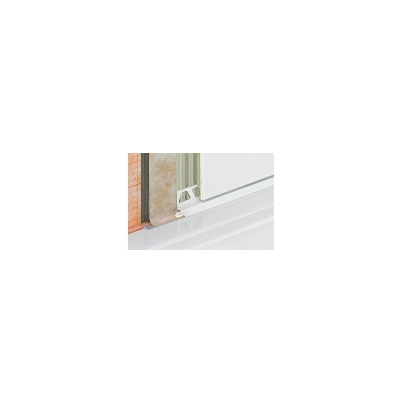 Profilé de raccordement flexible dilex as - Blanc brillant- Hauteur 20 mm - Barre de 2,5 m - Prix au ml