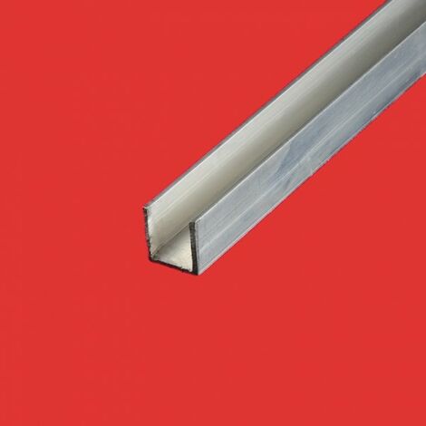 Profile u aluminium 20x20 Epaisseur en mm - 2 mm, Longueur en metre - 2 metres, Sections en mm - 20 x 20 mm