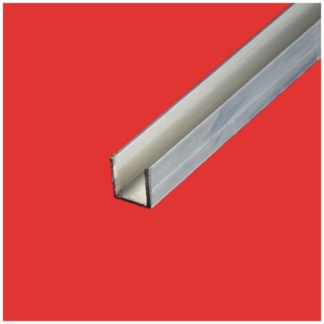 Profilé u aluminium 20x40 Epaisseur - 2 mm, Longueur - 3 metres