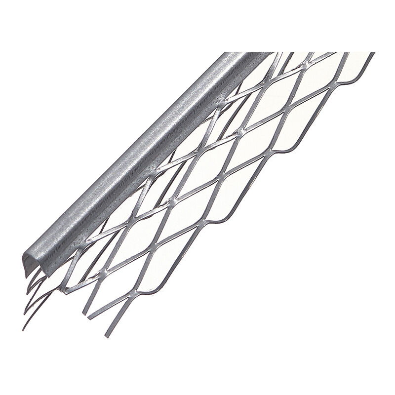 Profilé d'arête Profilé pour enduit 10 mm Argent 200cm, 25 pièces - Profilexxl